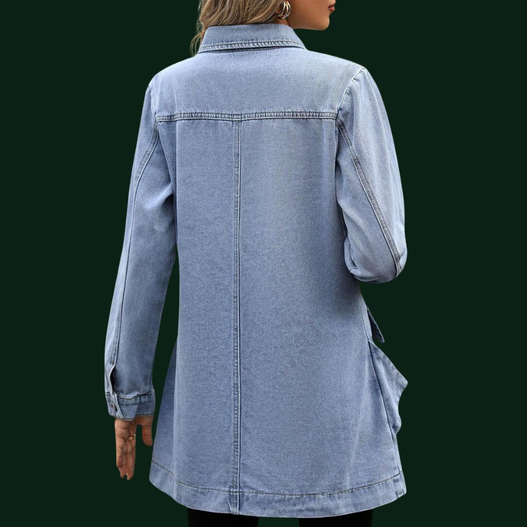 Mara – eine elegante Denim-Jacke im Long-Schnitt